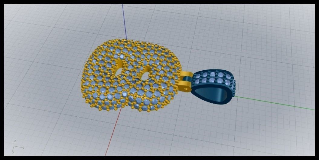 BUBBLE B LETTER 3D print model_6