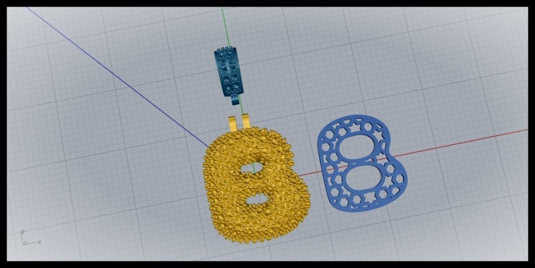 BUBBLE B LETTER 3D print model_10