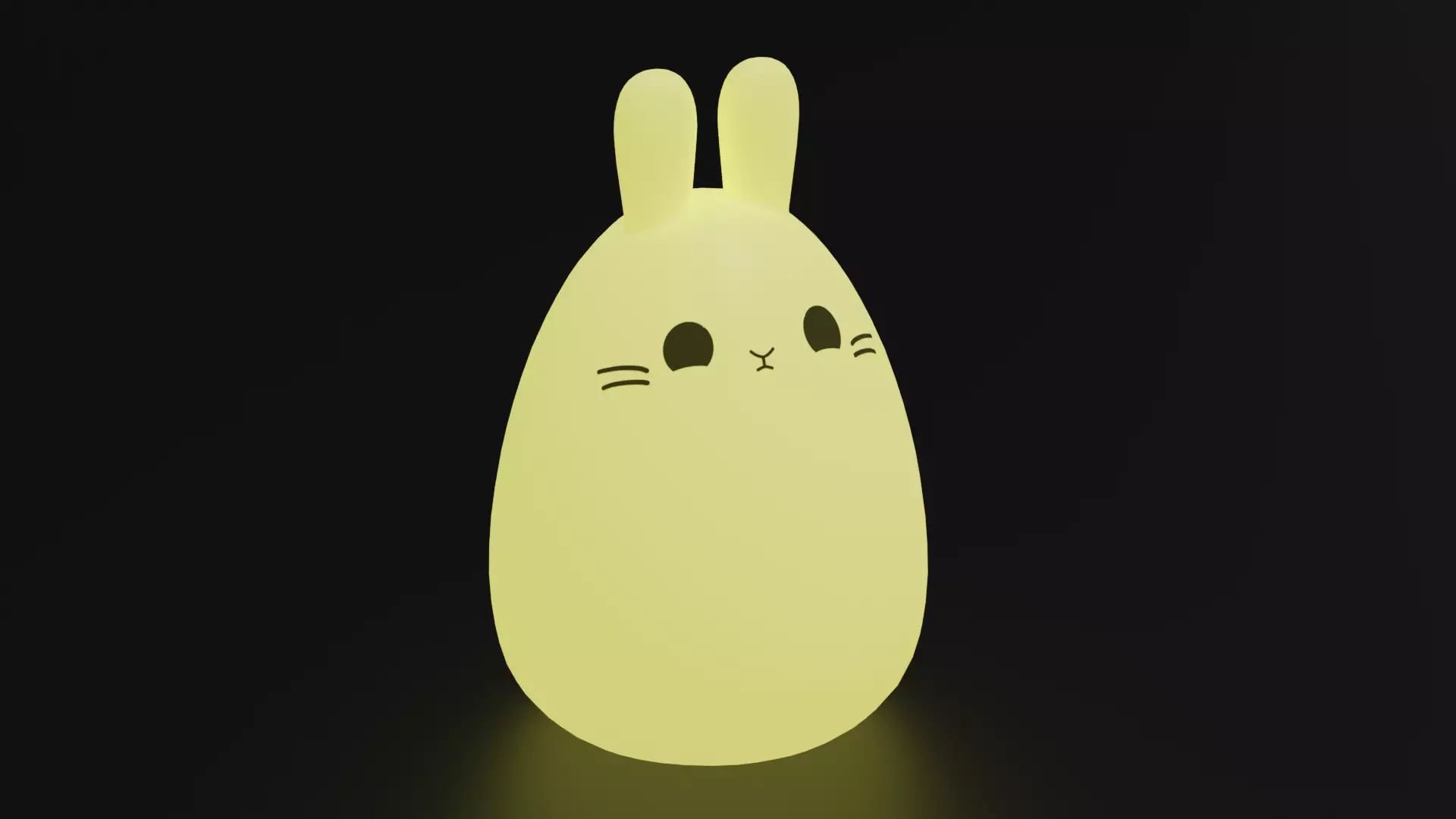 Bunny Lamp Free low-poly 3D model
