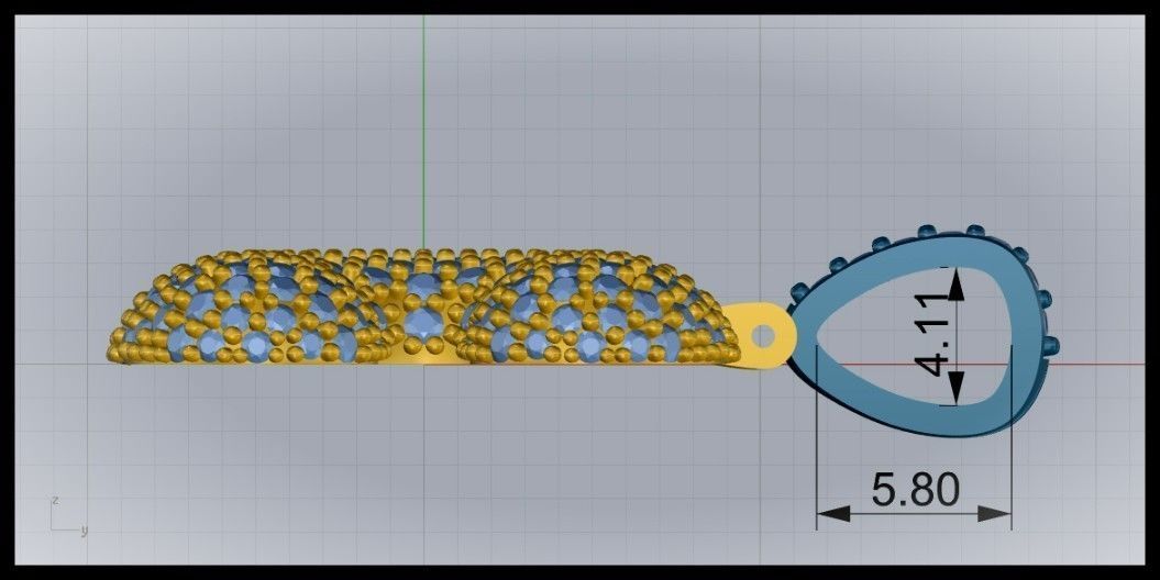 BUBBLE C LETTER 3D print model_9