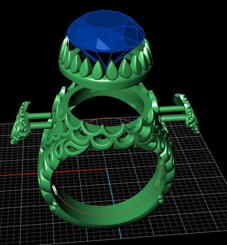 Men Ring 3D print model_9