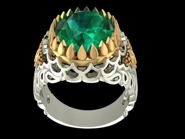 Men Ring 3D print model_3