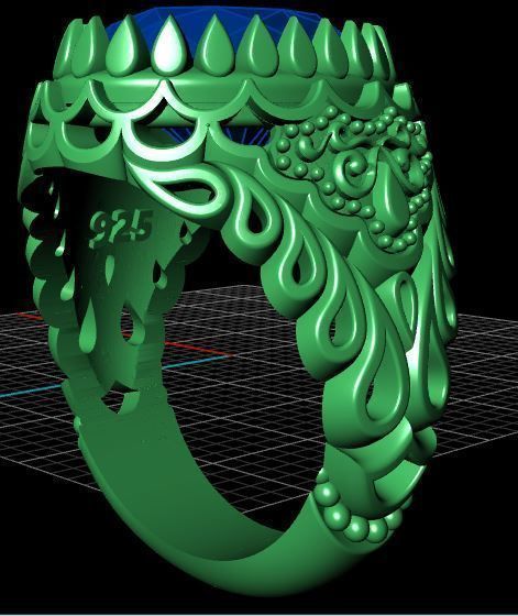 Men Ring 3D print model_4
