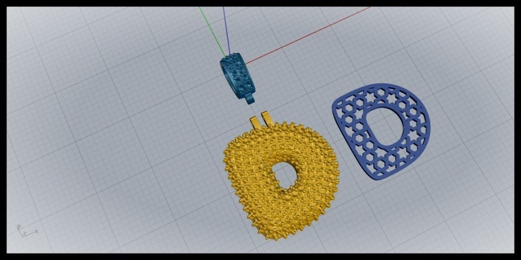 BUBBLE D LETTER 3D print model_10