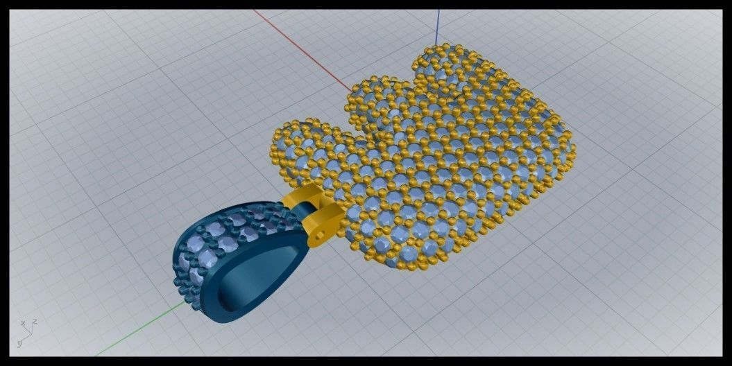 BUBBLE E LETTER 3D print model_5