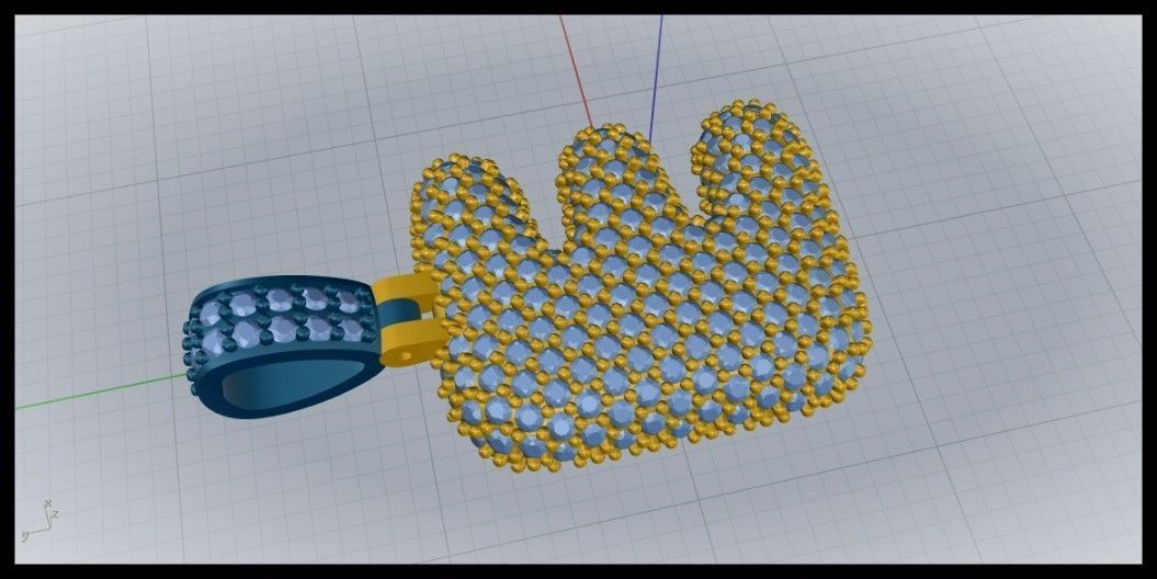 BUBBLE E LETTER 3D print model_4