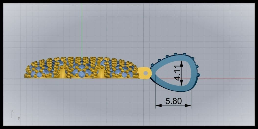 BUBBLE E LETTER 3D print model_9