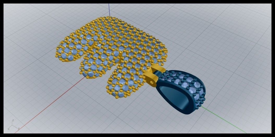 BUBBLE E LETTER 3D print model_6