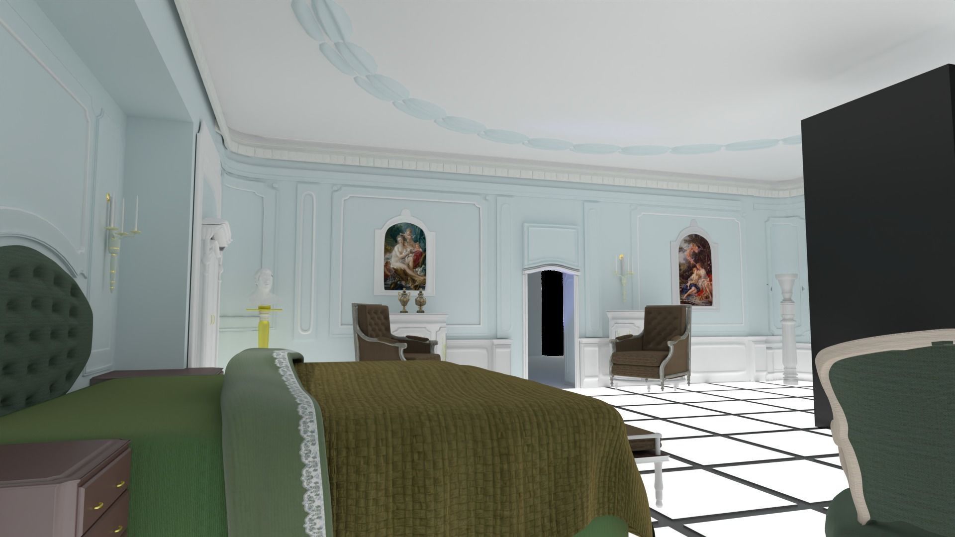 The Interior from 2001 A Space Odyssey 3D model_8