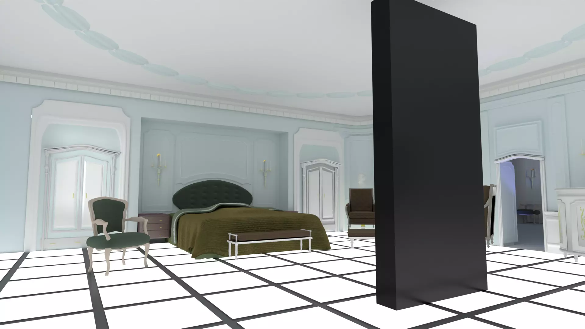 The Interior from 2001 A Space Odyssey 3D model_0
