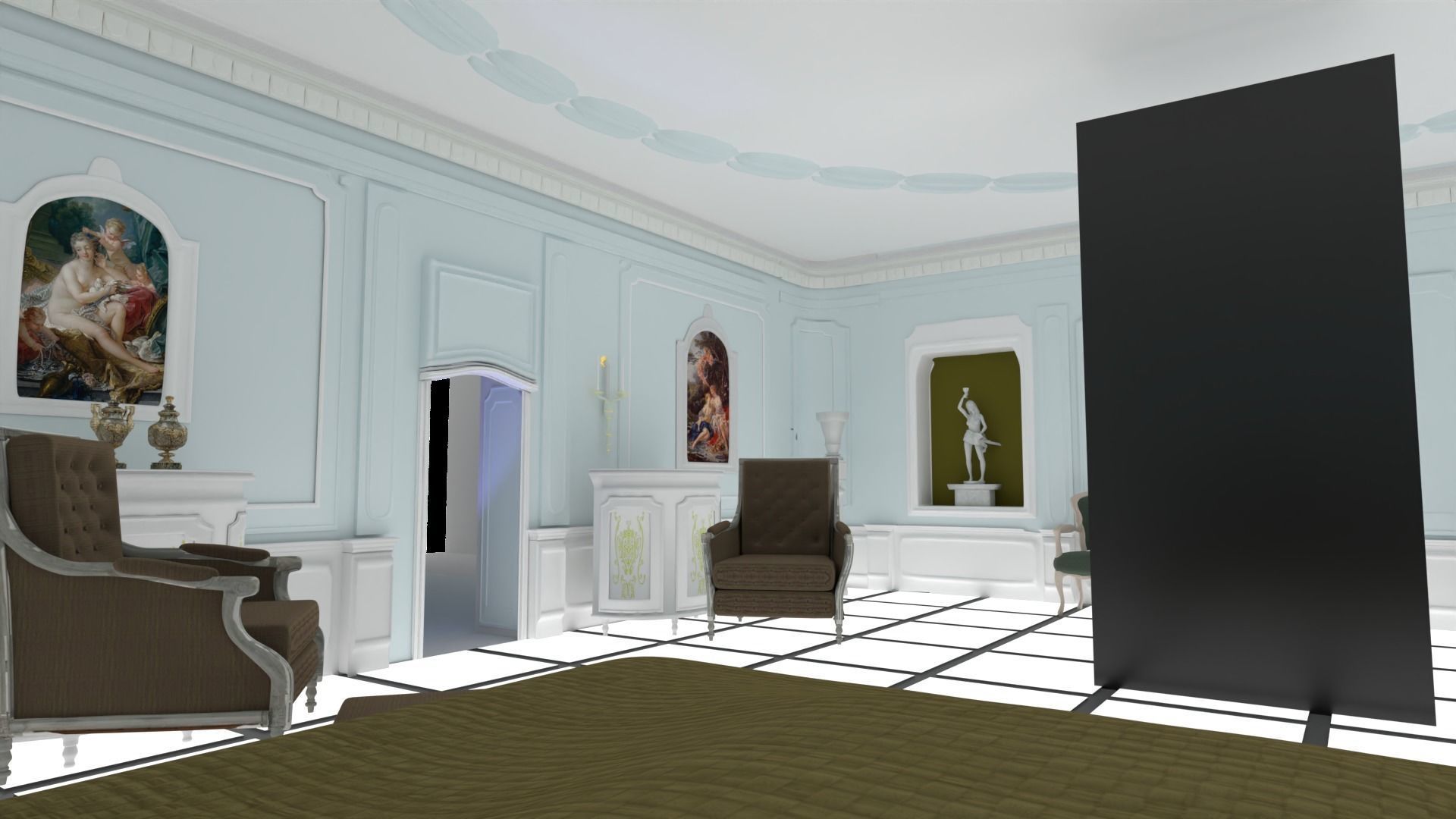 The Interior from 2001 A Space Odyssey 3D model_7