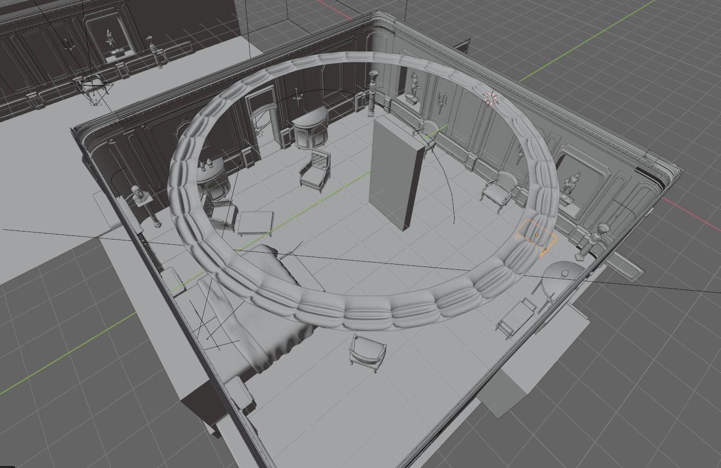 The Interior from 2001 A Space Odyssey 3D model_9