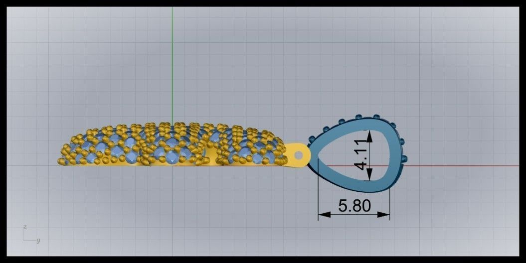 BUBBLE F LETTER 3D print model_9