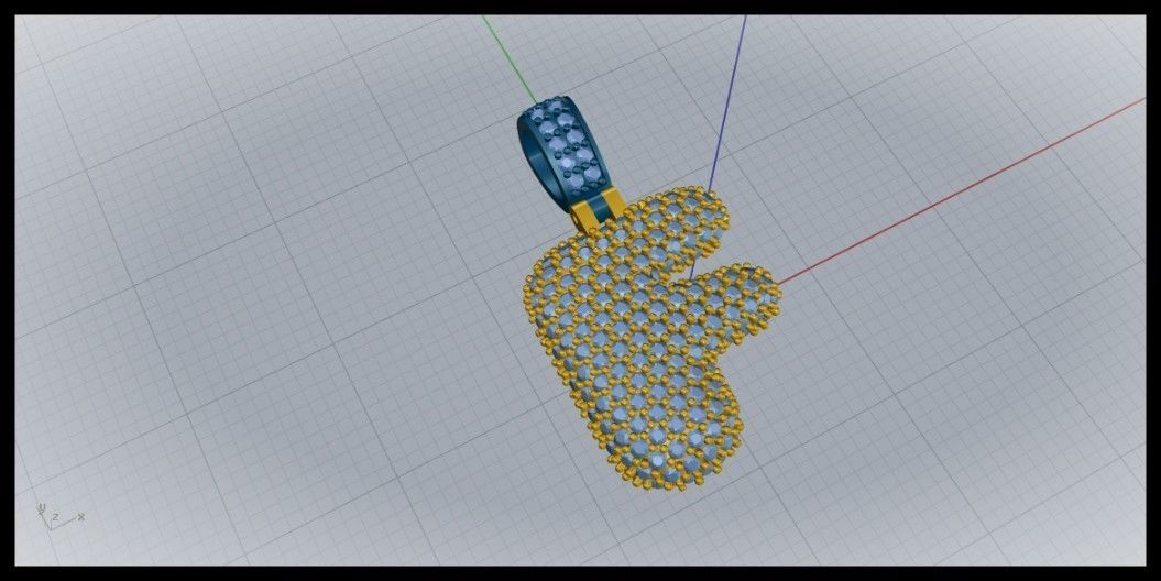 BUBBLE F LETTER 3D print model_1