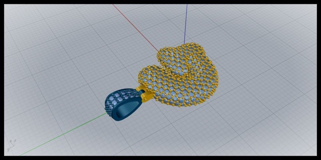 BUBBLE G LETTER 3D print model_5