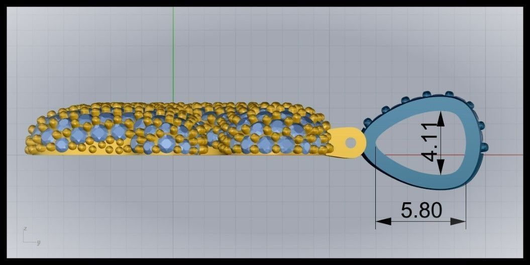 BUBBLE G LETTER 3D print model_9