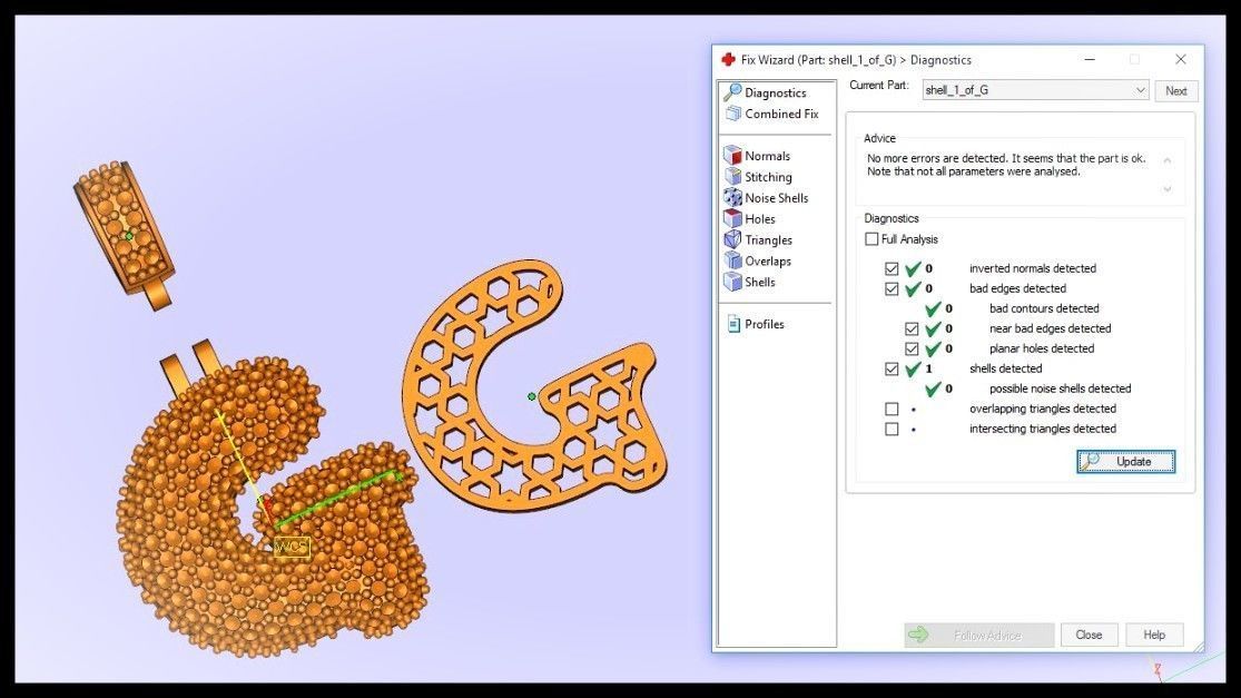 BUBBLE G LETTER 3D print model_2