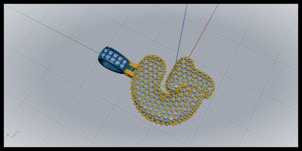 BUBBLE G LETTER 3D print model_4