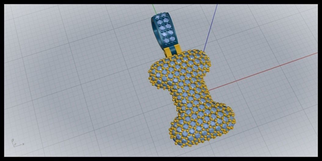 BUBBLE I LETTER 3D print model_1