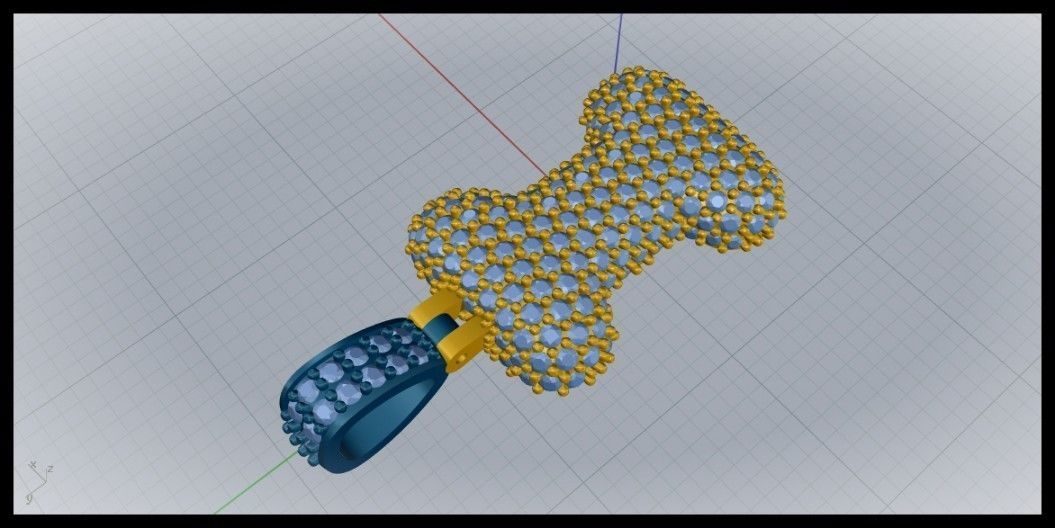 BUBBLE I LETTER 3D print model_5