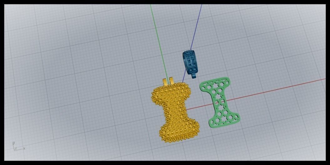 BUBBLE I LETTER 3D print model_11