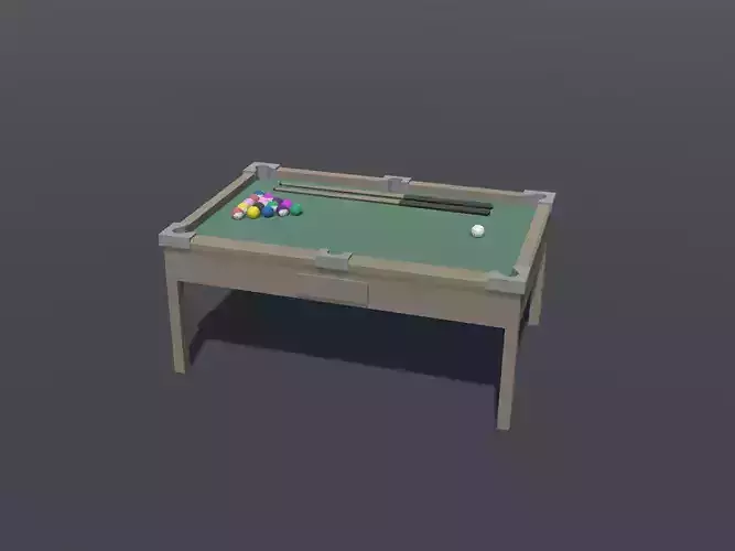 Pool Table Lowpoly