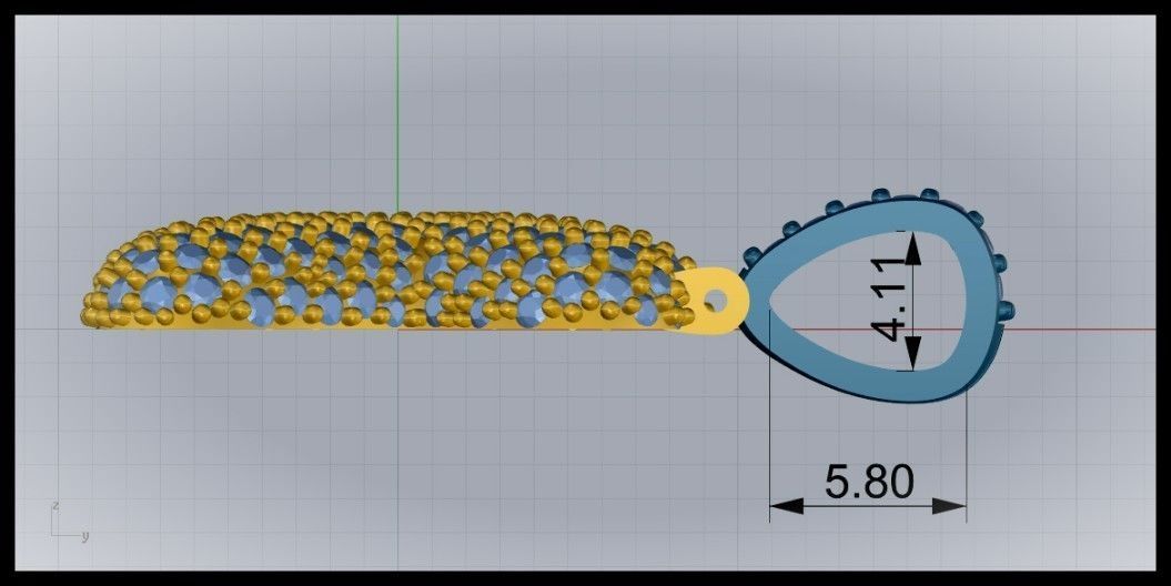 BUBBLE K LETTER 3D print model_9