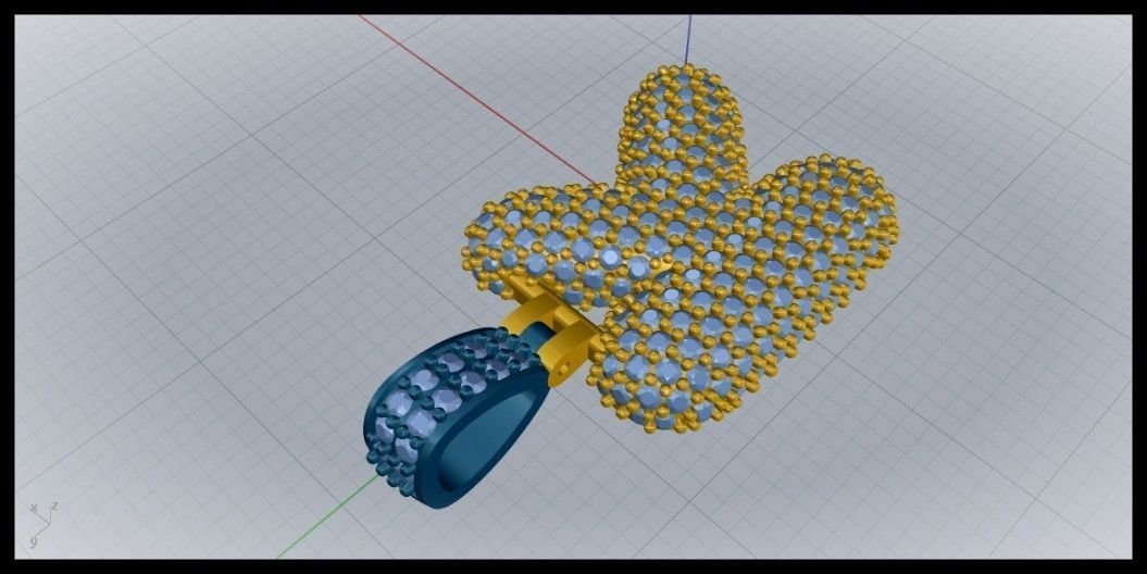 BUBBLE K LETTER 3D print model_5