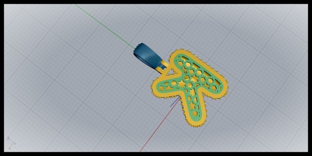 BUBBLE K LETTER 3D print model_11