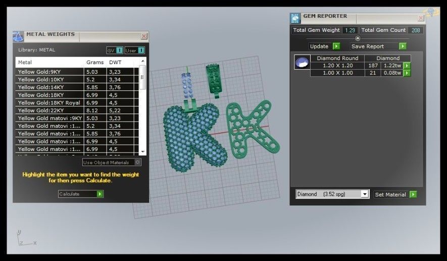 BUBBLE K LETTER 3D print model_3