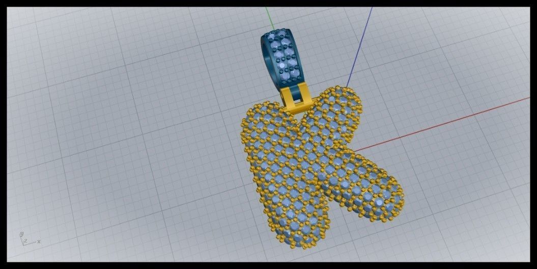 BUBBLE K LETTER 3D print model_1