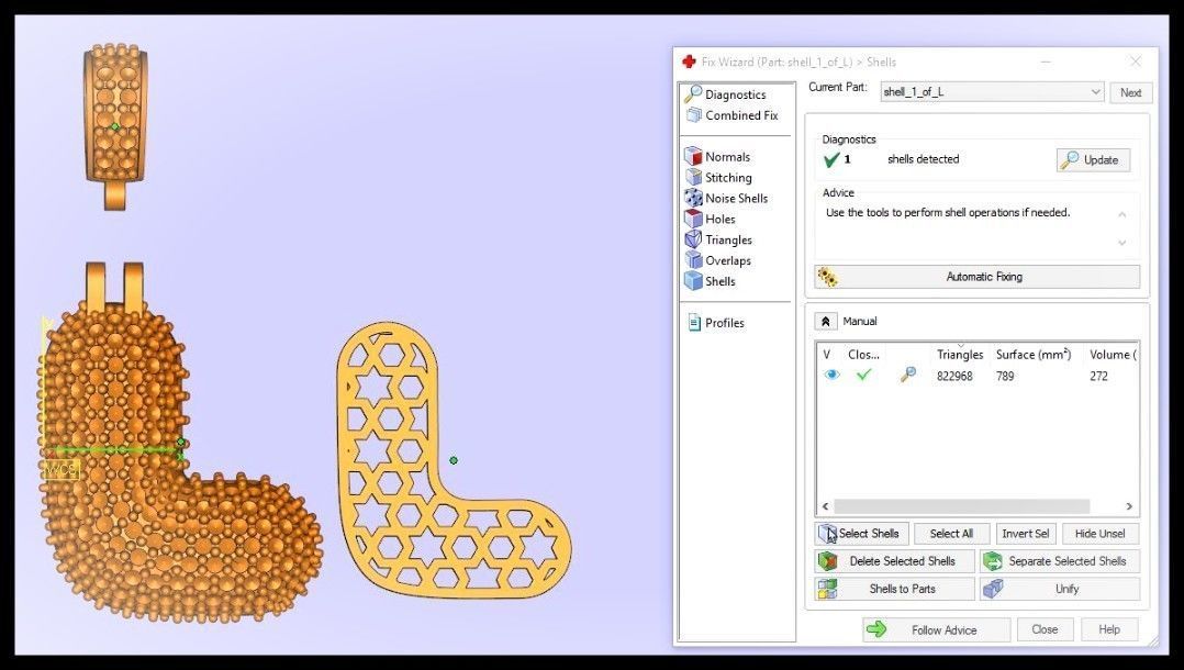 BUBBLE L LETTER 3D print model_2