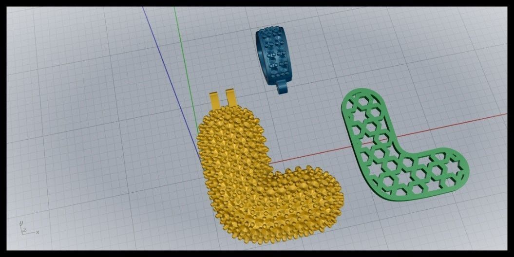 BUBBLE L LETTER 3D print model_10
