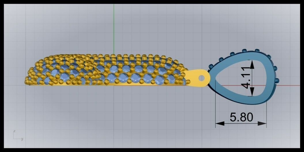 BUBBLE L LETTER 3D print model_9