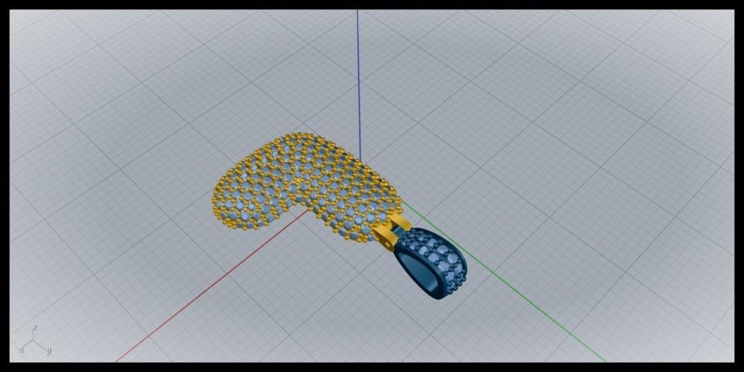 BUBBLE L LETTER 3D print model_5