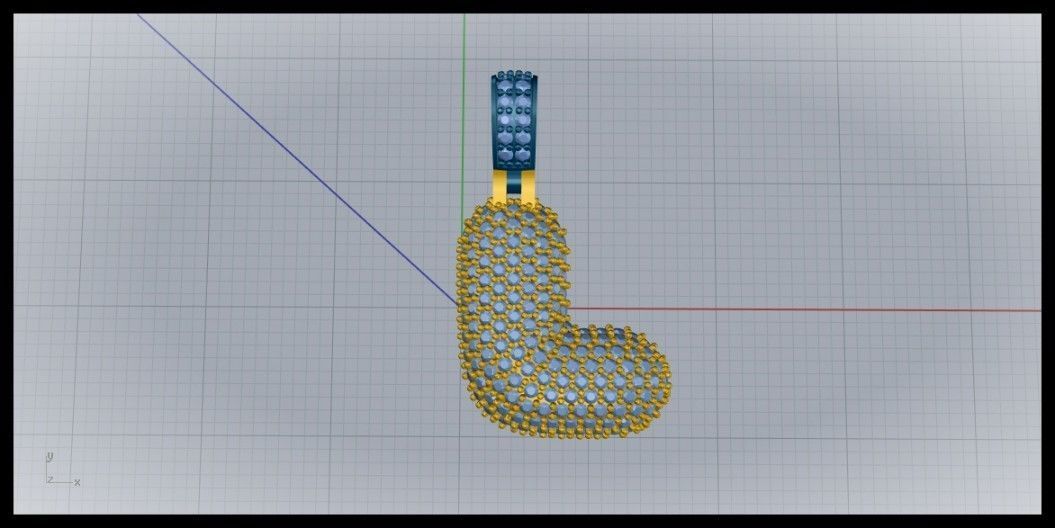 BUBBLE L LETTER 3D print model_7