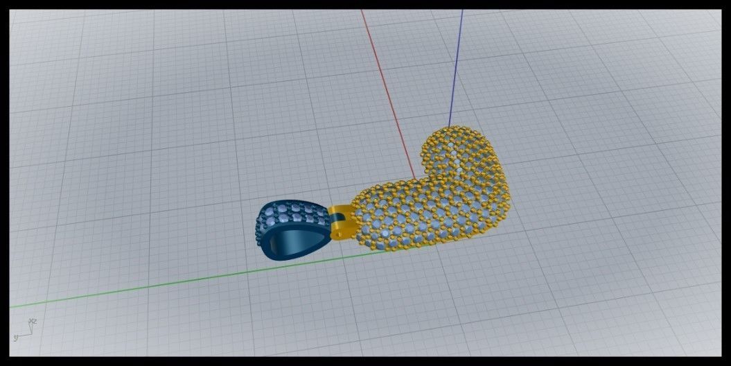 BUBBLE L LETTER 3D print model_4