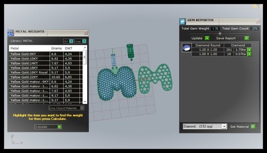 BUBBLE M LETTER 3D print model_3