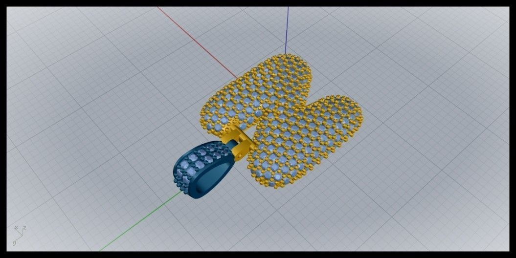 BUBBLE N LETTER 3D print model_5