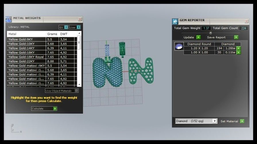 BUBBLE N LETTER 3D print model_3