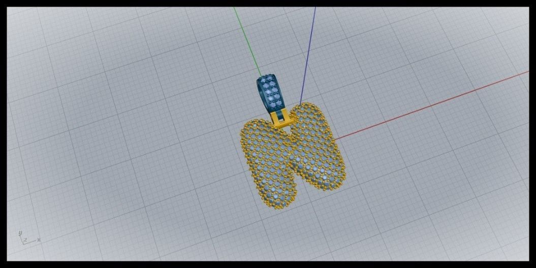 BUBBLE N LETTER 3D print model_1