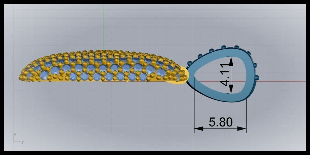BUBBLE N LETTER 3D print model_9