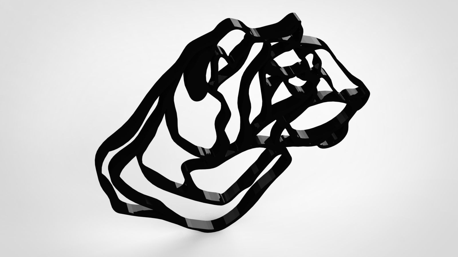 Tiger Wall Decor 3D print model_3