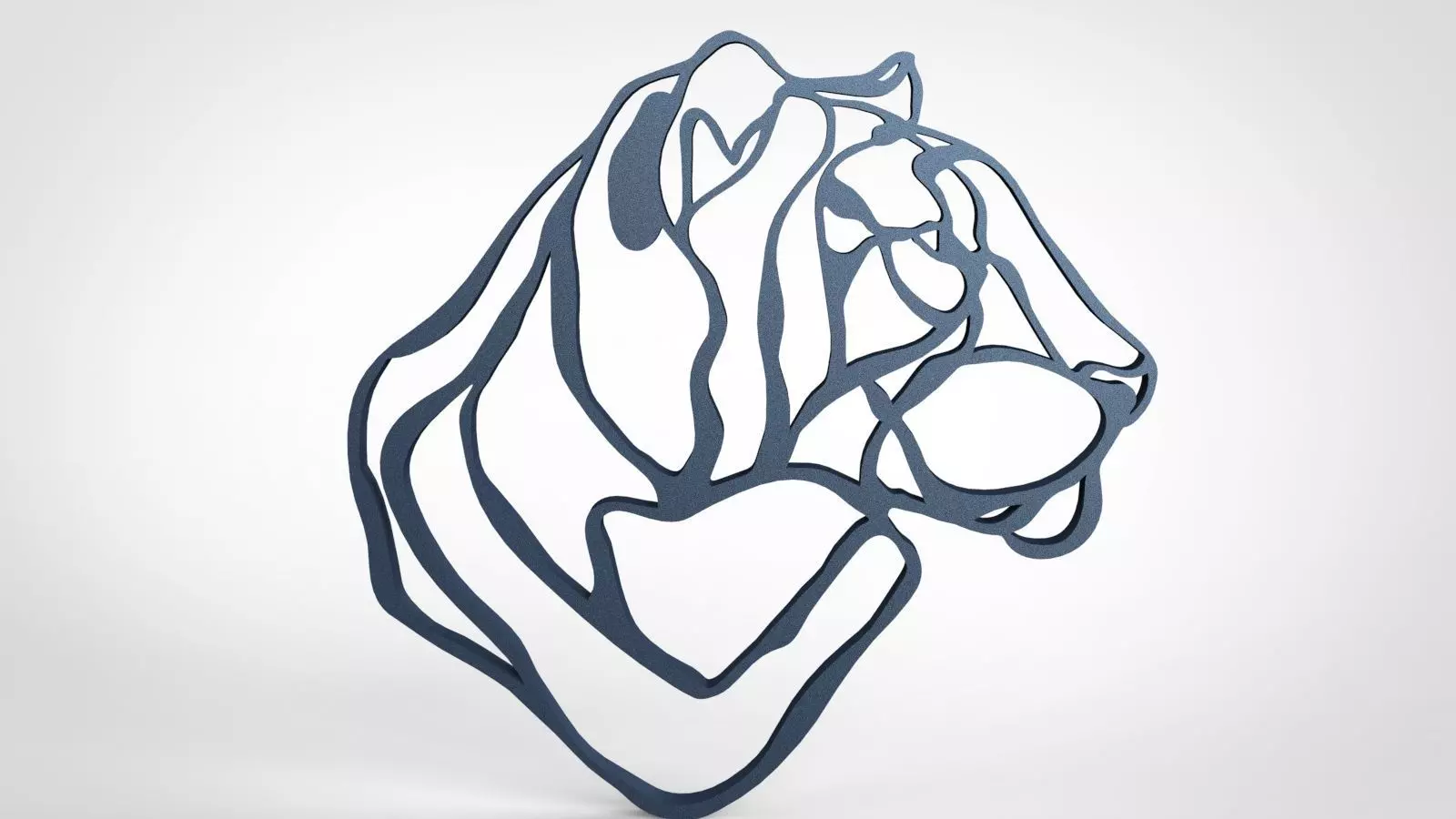 Tiger Wall Decor 3D print model_0