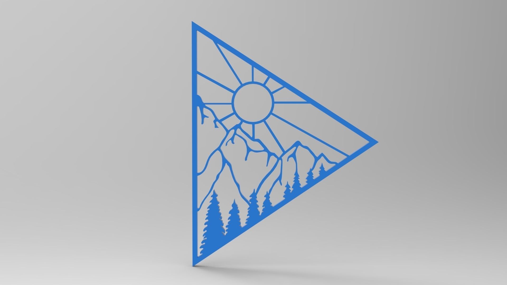 silhouette art Wall Decor 3D print model_2