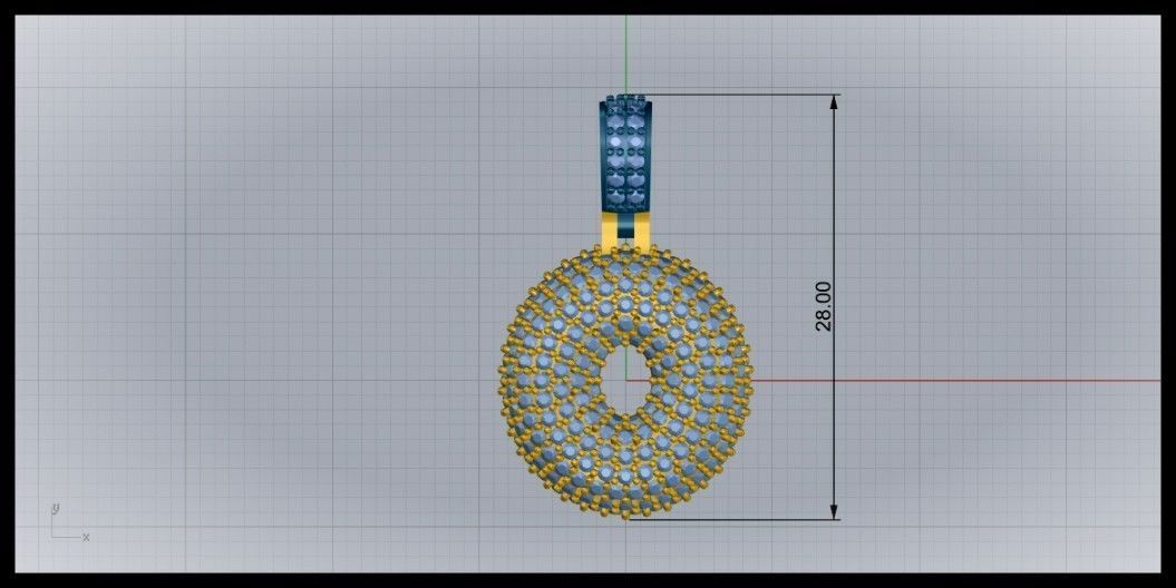 BUBBLE O LETTER 3D print model_8
