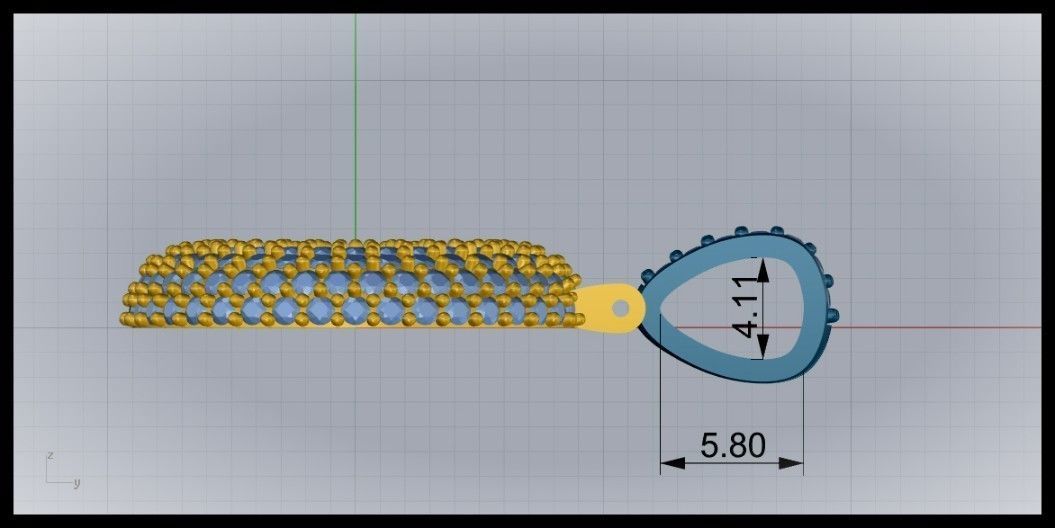 BUBBLE O LETTER 3D print model_11