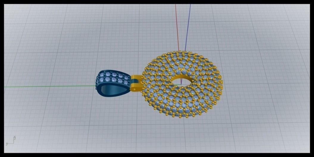 BUBBLE O LETTER 3D print model_4