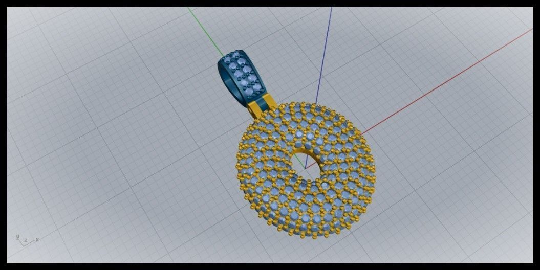 BUBBLE O LETTER 3D print model_1