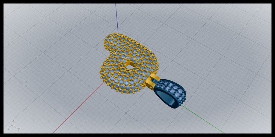 BUBBLE P LETTER 3D print model_6